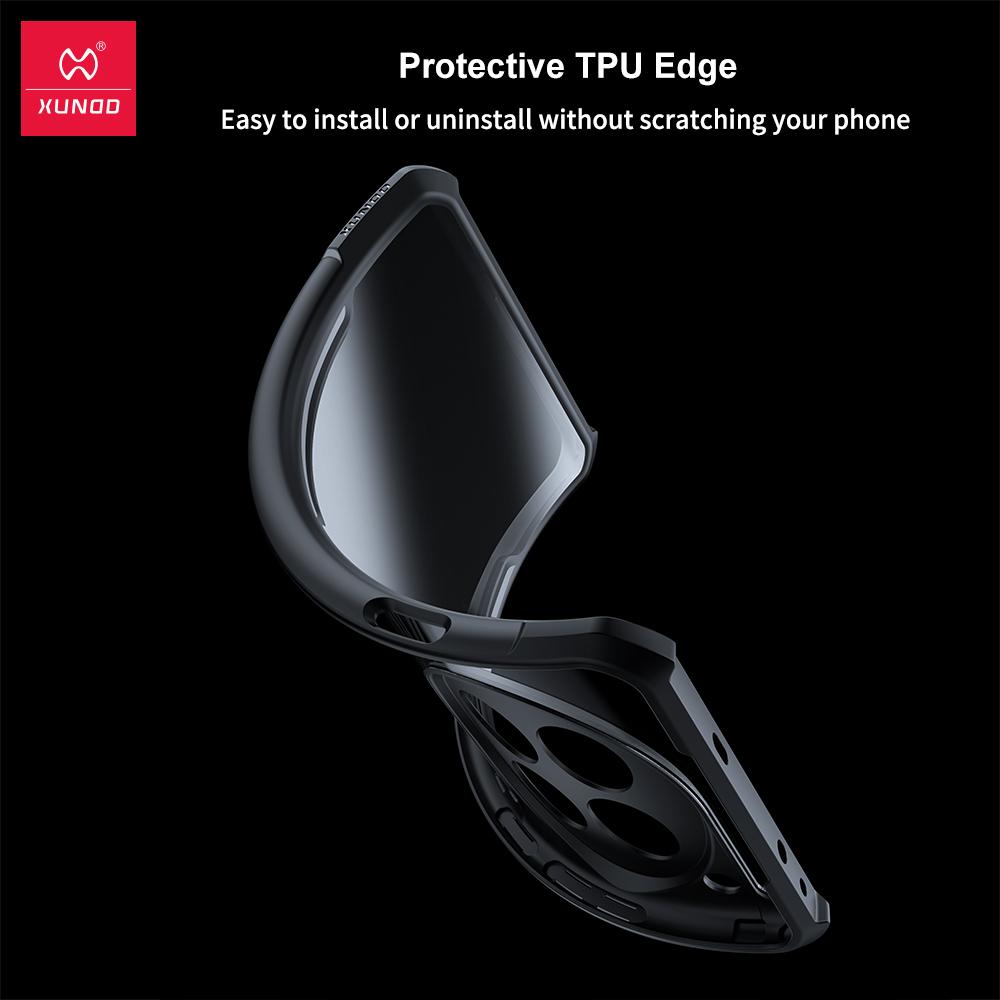 Xundd for OnePlus 15 13 13R 12 Case,Airbag Shockproof Back Transparent Phone Cover with Camera Protection,Acrylic+TPU Hybrid