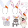 Easter Children's Rabbit Headband Pet Rabbit Hat Bow Tail Set