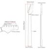 RuiJOTWAT 22 Fret Electric Guitar Neck Maple Rosewood Fretboard for Fender Stratocaster