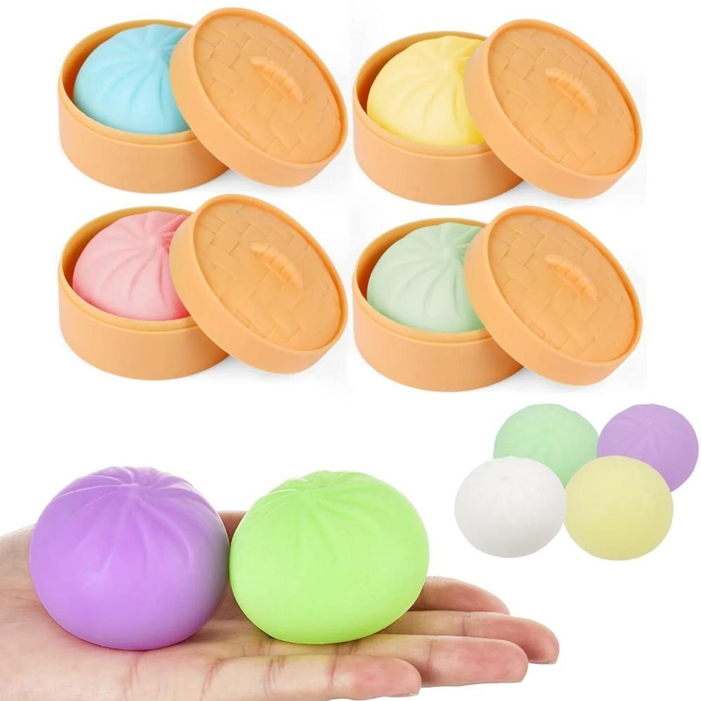 Kids Childrens Taba Squishy Colorful Dumpling Stress Relief Toy, Super Soft Squeeze Sensory Fidget Toy for Anxiety ADHD Focus Adults Gift Present