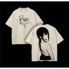 Anime Chainsaw Man Makima Graphic T Shirt Men Women Washed Cotton Tshirts Vintage Casual Clothing Harajuku Short Sleeve T-shirt