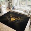Bon Jovi Design Kristall Samt Teppich Gemütlich Nicht?Rutschfester Teppich mit Aufdruck für Schlafzimmer Wohnzimmer Eingang