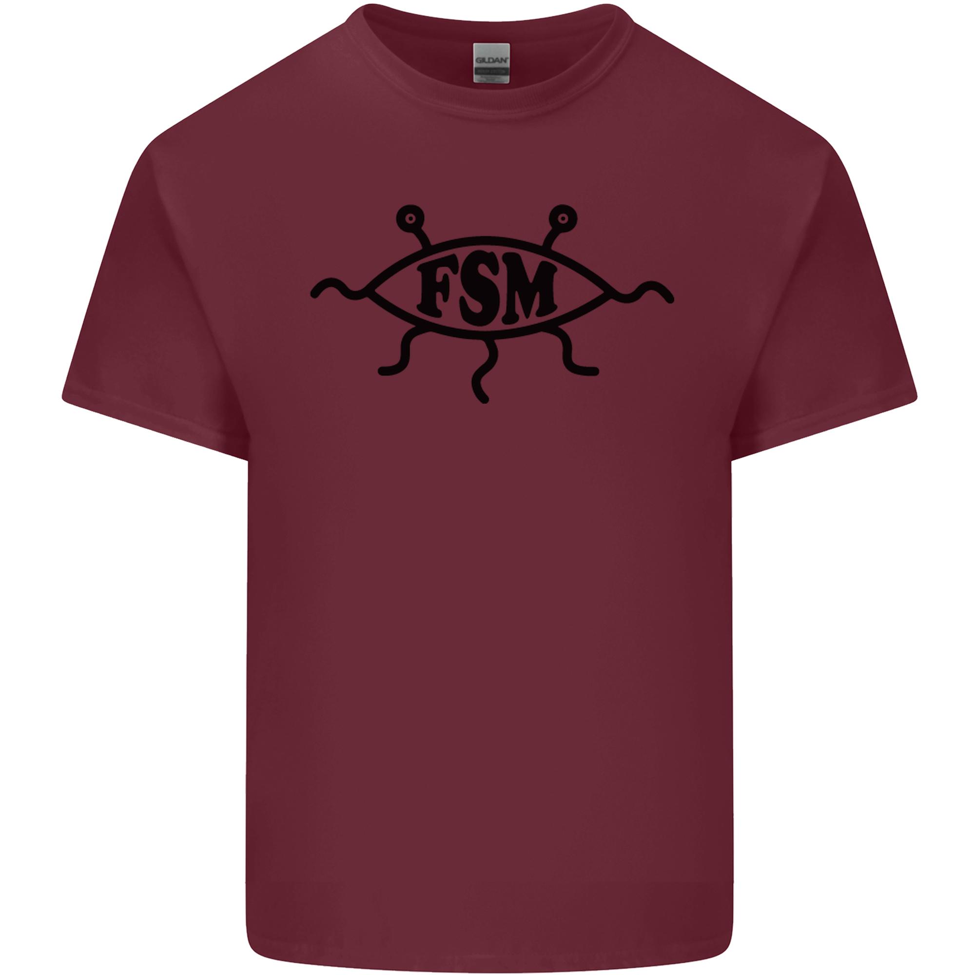 FSM Church Flying Spaghetti Monster Atheist Unisexs Light Cotton TShirt S