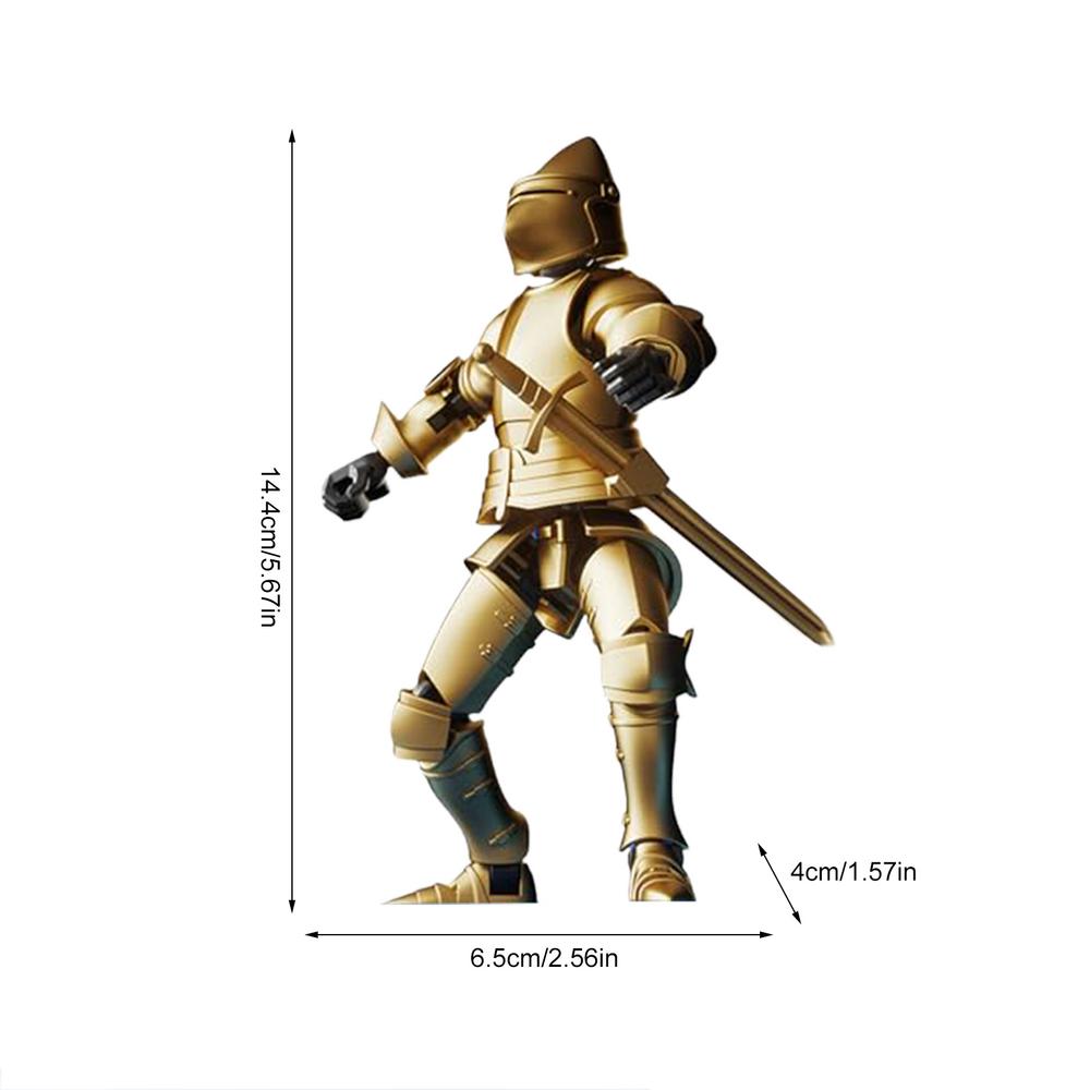 Medieval Action Figures Anime Figures Toys Movable Robot Multi-Jointed Dummys Fully Articulated Action Figures for Desk Display