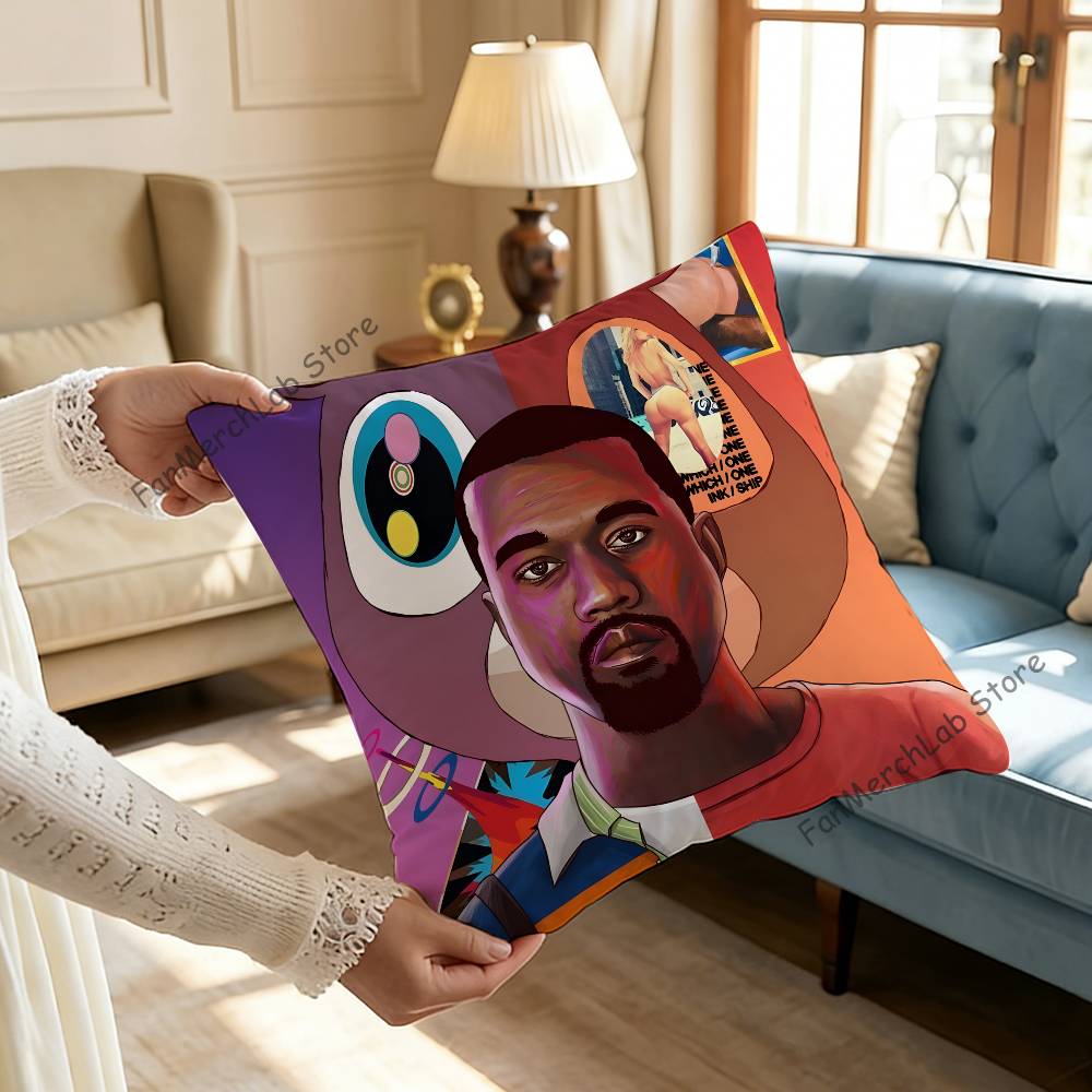 KKanye West Yeezus Ye Jesus Pillow Case For Sofa Decor Car Office Room Printing Cushion Cover Decorations and Protector