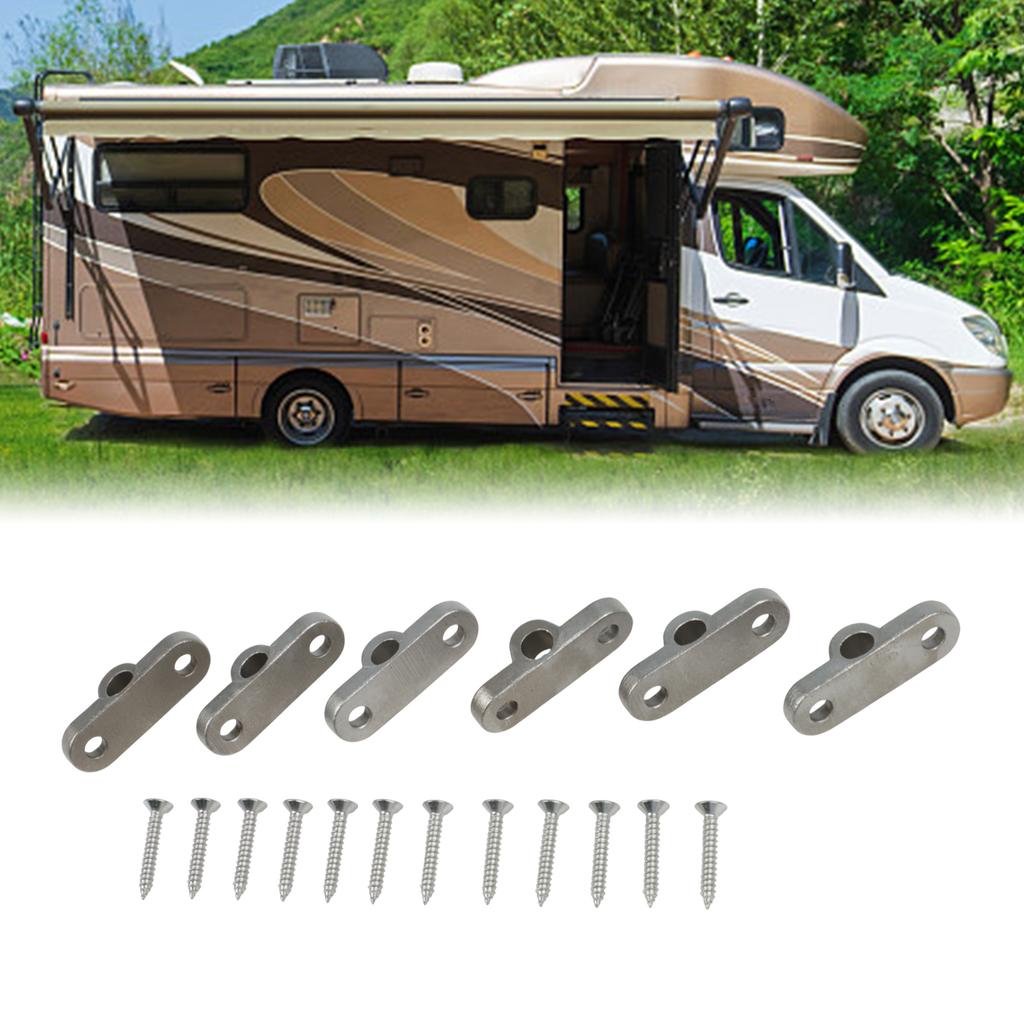 Camping Gear Essential Set of 6 Stainless Steel Wall Eyelets Available
