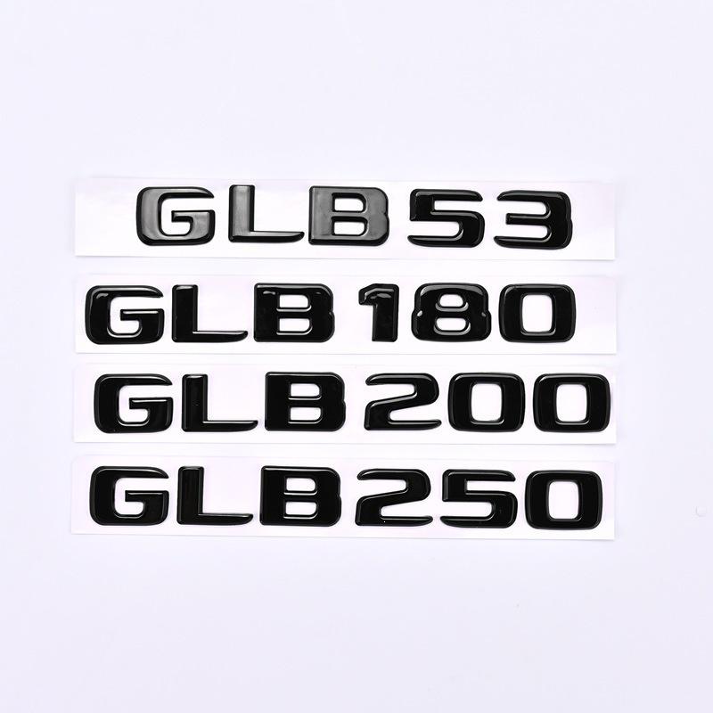 Compatible Mercedes-Benz GLB-Series Tail Number Badges: GLB53, GLB180, GLB200, GLB250