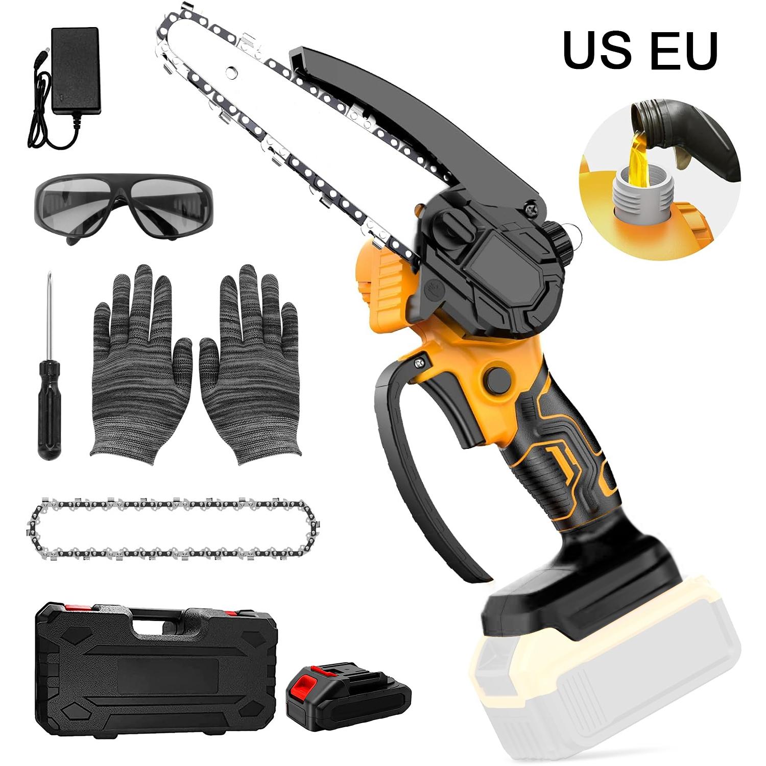 

Аккумуляторная бензопила для аккумуляторов Dewalt 20 V Max, 15,2 см, с автоматической смазкой, для ветвей, двора, дома и сада