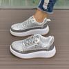 Fashion Casual board shoes solid color thick sole women's sports shoes new large size soft sole fashion Korean version of fashion shoes
