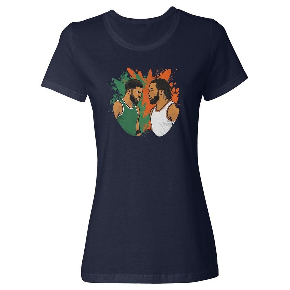 Tatum vs Brunson Playoff Battle - Basketball Fans Ladies  Crewneck T-Shirt Unisex T-Shirt XXL