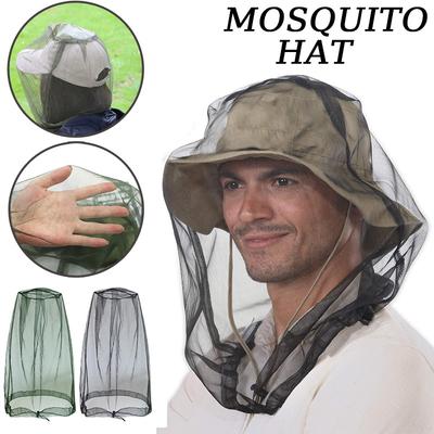 Chapéu de Malha Anti Mosquito e Picadas de Insetos 1 peça Boné de Pesca ao Ar Livre Chapéu Anti Mosquito Inseto Chapéu de Jardim Apicultura Ferramenta Protetora
