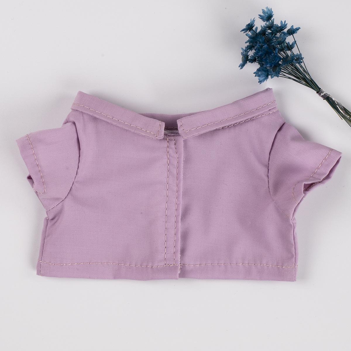 

Кукольный хлопковый костюм из блузки и рубашки с цветными блоками 10см/20см 10 cm