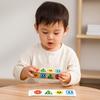 1PC Cartoon Pattern Rotating Matching Building Blocks Children's Educational Early Learning Color Recognition Matching Game