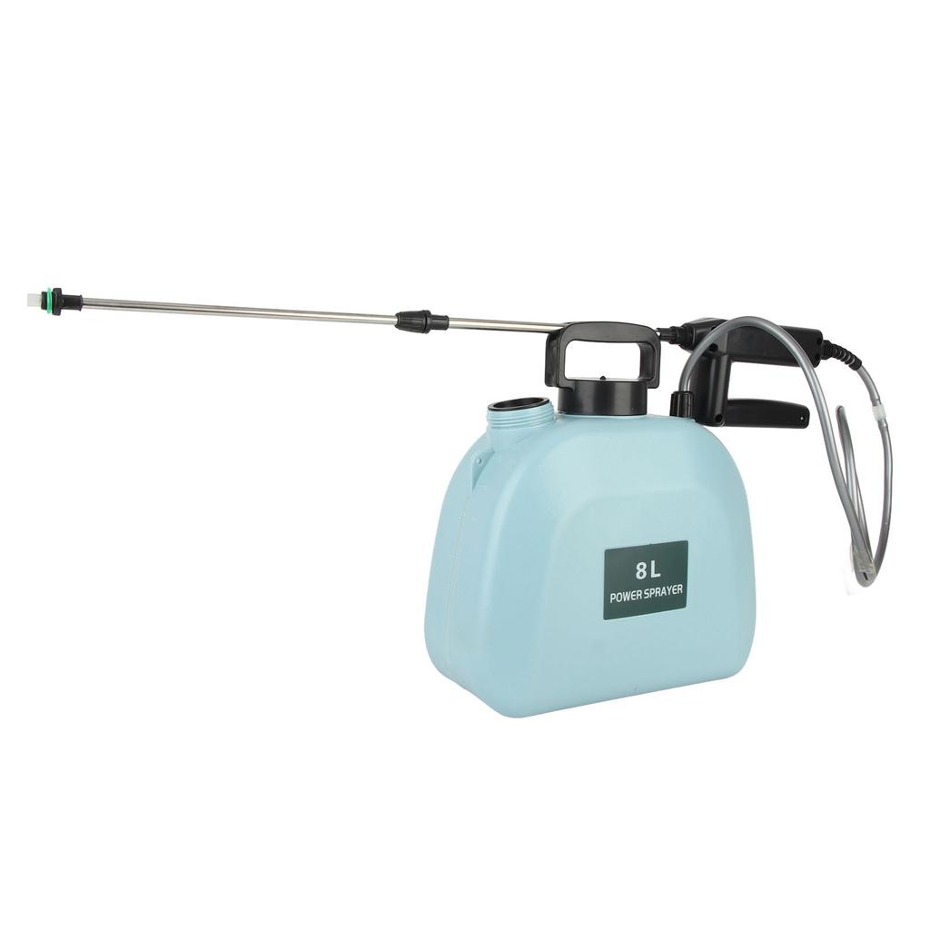 Elektrický postřikovač o objemu 8 l s protiskluzovou rukojetí, baterií 2000 mAh a ramenním popruhem...