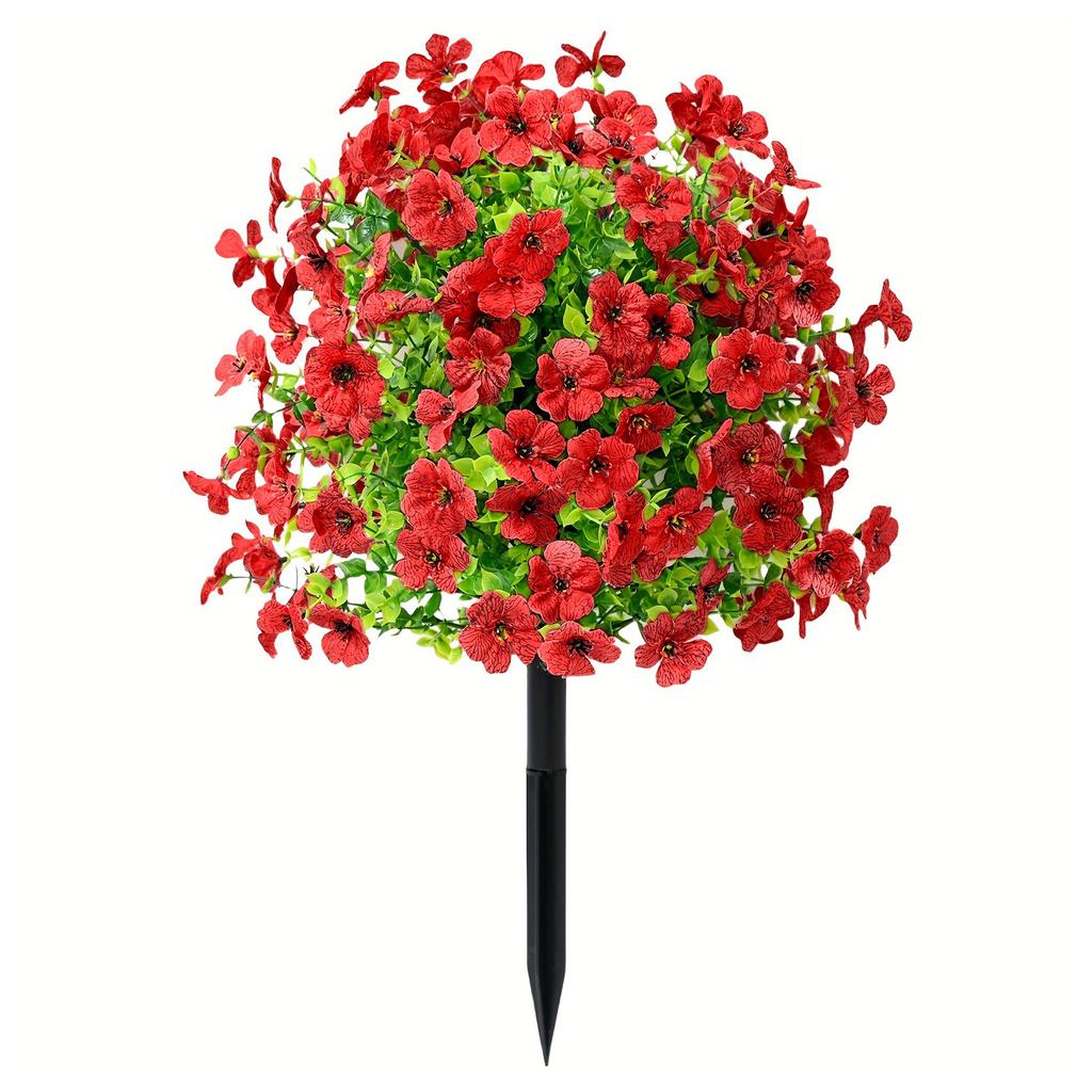 Artificial Flowers Simulated Flower Daisies with Eucalyptus Leaves, for Home Outdoor Garden Decoration Spring Summer Patio Decor