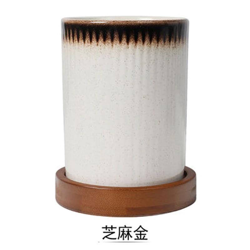 Drain Chopstick Holder Ceramic Household Kitchen Multifunctional Storage Tank Chopsticks Spoon Knife and Fork Storage Bucket