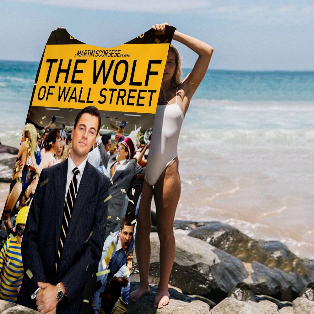 Classic Movie The Wolf of Wall Street Big Microfiber Beach Towels Quick Dry Towel Sand Beach Towels Pool Towel for Travel Yoga
