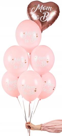 Balony Mom To Be, Pastelowy Różowy, 30Cm, 1 Szt.