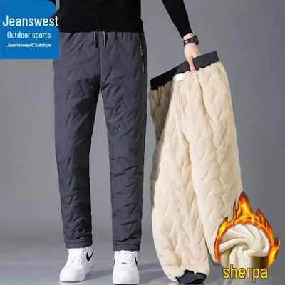Jeanswest Men's Winter Lamb Fleece Lined Thermal Pants