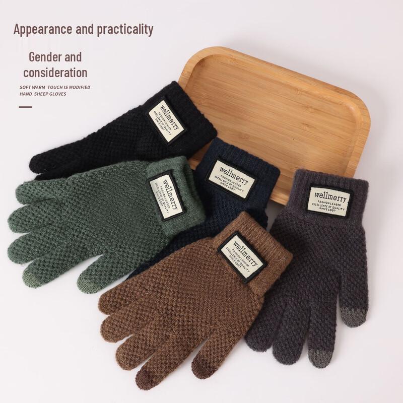 

Men s Knit Touchscreen Gloves (3 Pairs)