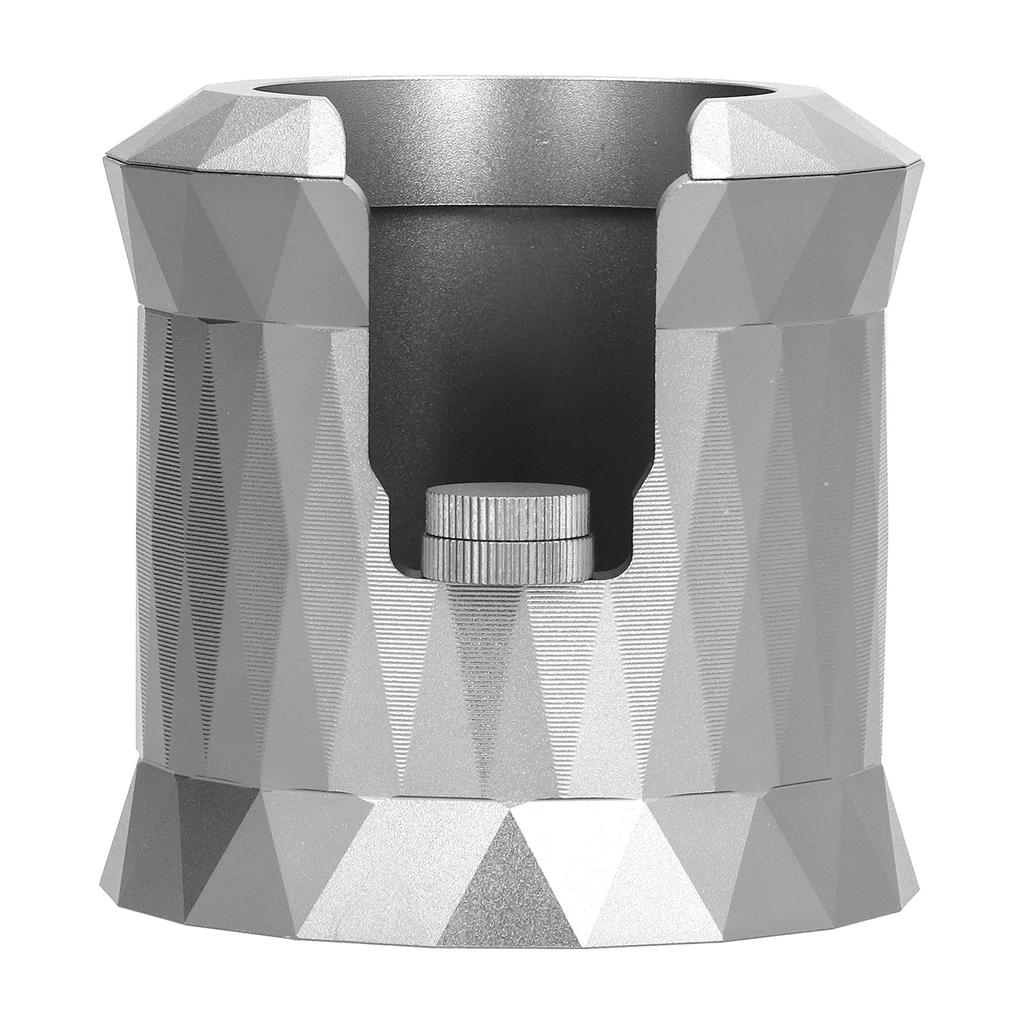 Suporte para porta-filtro de café em liga de alumínio, acessório para suporte de café, cinza fosco