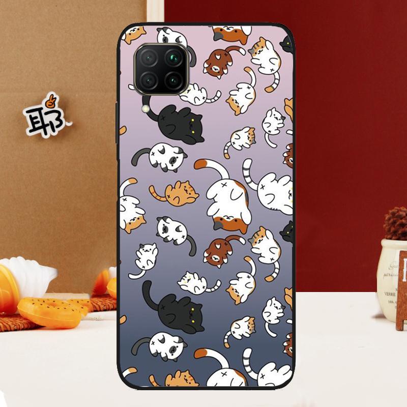 Cute Cartoon Cat For Huawei Nova 12s 12i 7i 8i 11i 11 9 10 SE Y60 Y61 Y70 Y72 Y73 Y90 Y91 P30 P40 Lite Case