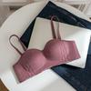 Soutiens-gorge sans couture sexy pour femmes Soutiens-gorge de sport simples uni Dos nageur Beauté Filles Mode Soutiens-gorge Noir Beige Sous-vêtements pour Femme Lingerie Mode Soutiens-gorge pour Dame