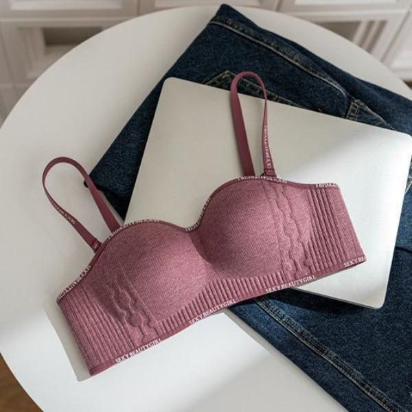 Soutiens-gorge sans couture sexy pour femmes Soutiens-gorge de sport simples uni Dos nageur Beauté Filles Mode Soutiens-gorge Noir Beige Sous-vêtements pour Femme Lingerie Mode Soutiens-gorge pour Dame