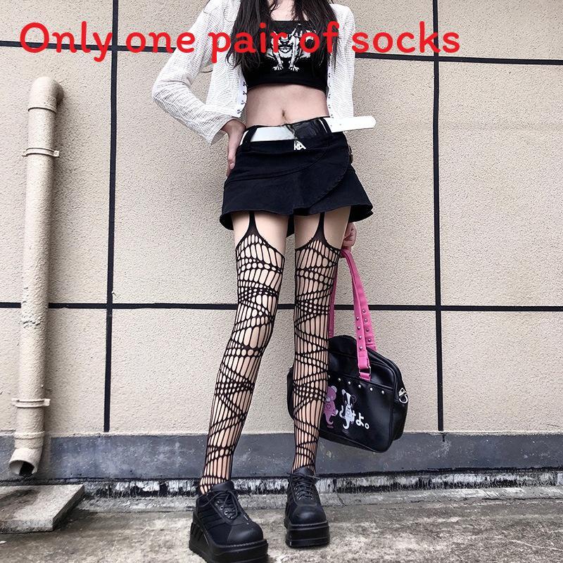 Vintage Lace Flower Mesh Stockings For Women With Sheer Hollow Floral Design For Spring Fashion
