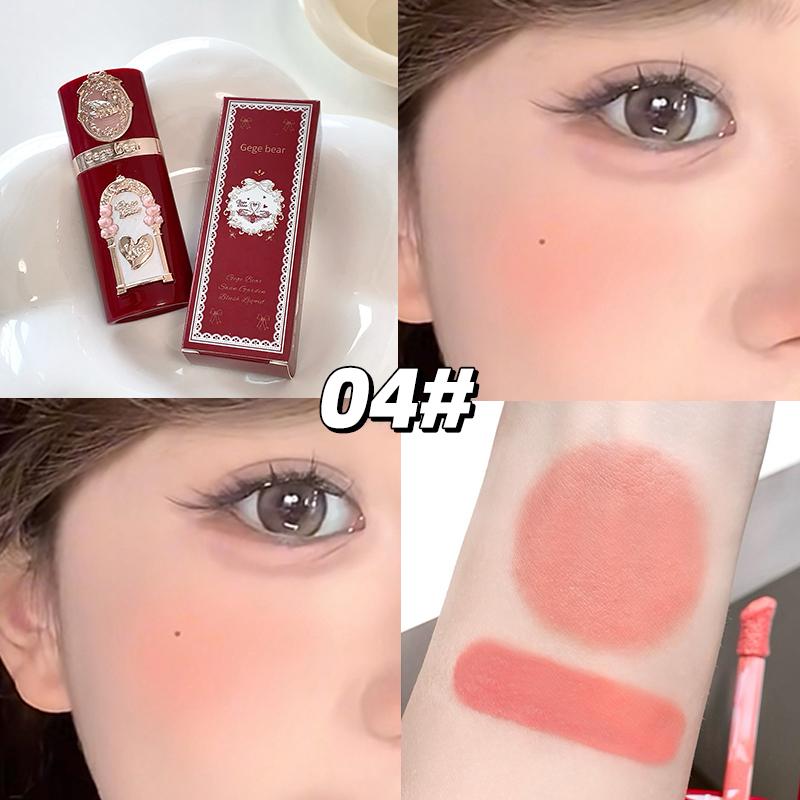 GegeBear Swan Garden Liquid Blush Natural Low Saturation Nude Sheer Water Glow Lightweight Long Wear Dewy Finish Soft Girl Daily Makeup Affordable 5g