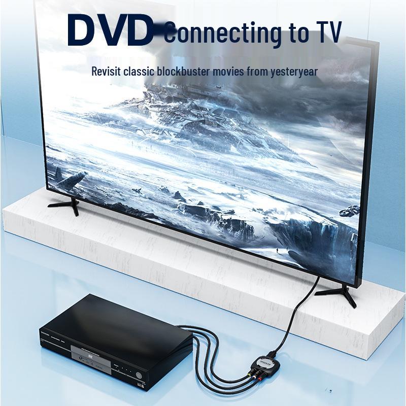 High-Definition HDMI to AV Converter for Connecting Game Consoles to Older TVs