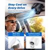 Car Fan Ac That Blow Cold Air Portable Conditioner Clip on Unit Personal USB Rechargeable Mini Small Cooling Cooler with LED Display