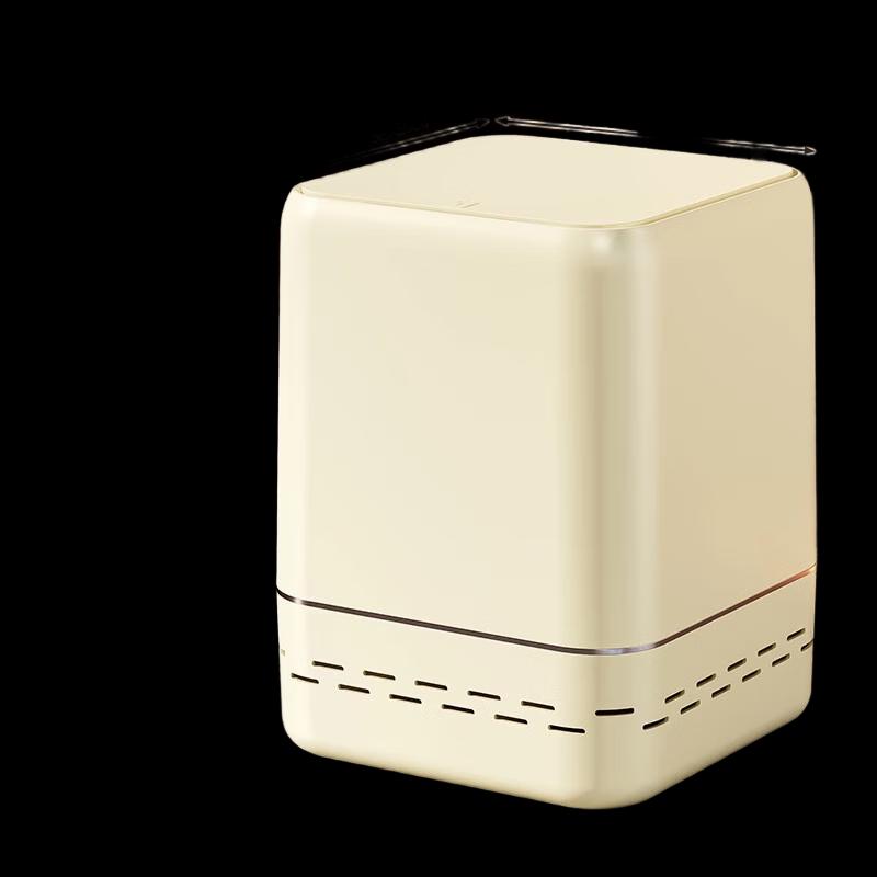 Slim Square Lid Trash Can for Bathroom & Home