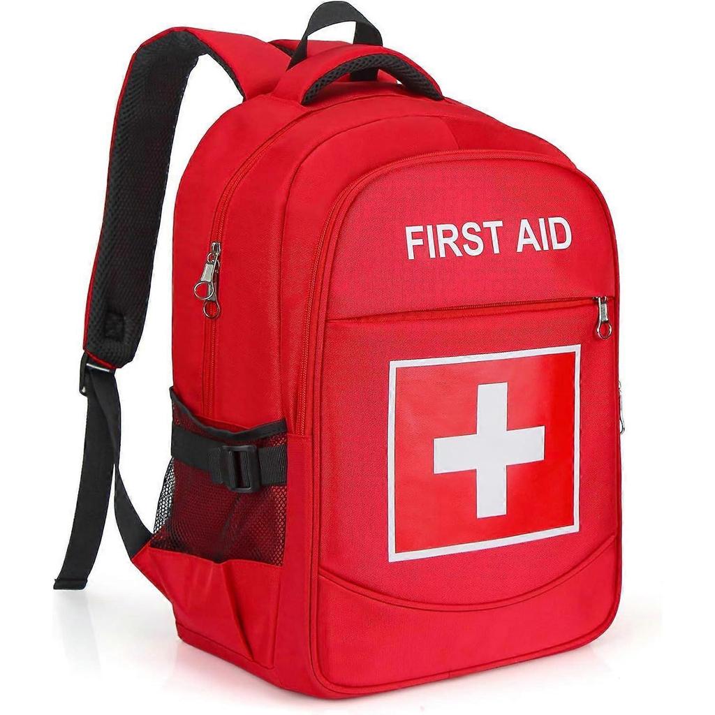 First Aid Backpack with Multi-Pocket, Emergency Medical Backpack, Large Capacity & Water-proof, Empty First Aid Bag for Home Of