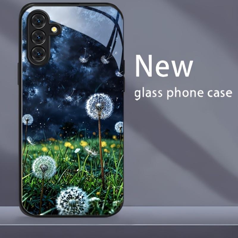 Fashion glass phone case suitable for Samsung Galaxy S26 S25 S24 S23 S22 S21 S20 FE/Ultra/Plus5G anti drop back cover