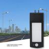Solar Powered LED Wall Light Waterproof Sensor Lamp Black White with Remote Control