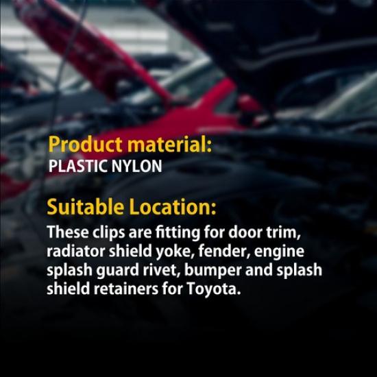 146x For Toyota Fender Door Hood Bumper Trim Door Panel Clip Retainer Fastener