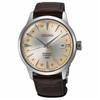 50m Waterproof and Elegant Automatic/manual Mechanical Movement Cowhide Strap 40.5mm Men's Watch Silver Dial SSK041J1