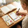 Thick Paper Notes for Journaling Teacher Themed Sticky Notepads Set, Campus Theme Smooth Notes, Cartoon Set Creative Index Stickers Portable