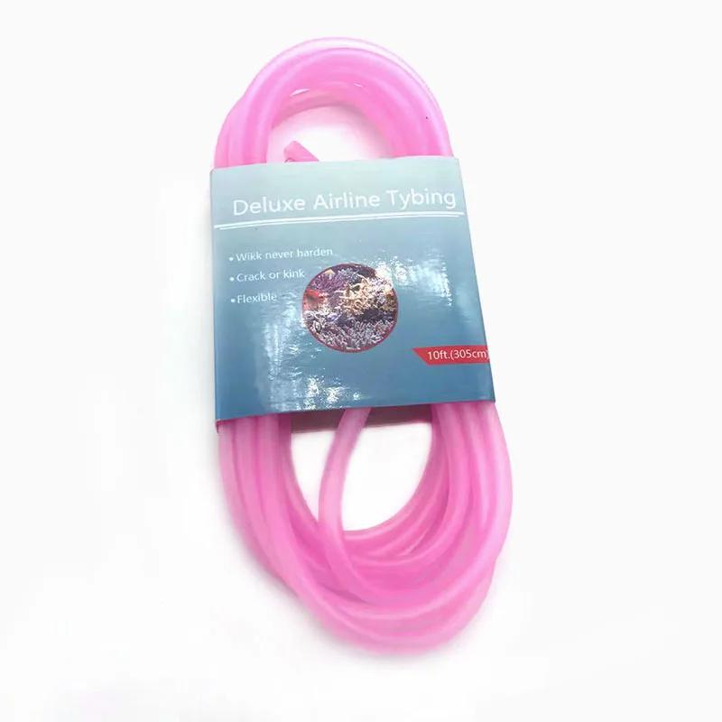 305cm High Quality Colorful 4mm Aquarium Oxygen Pump Water Pump Hose Air Bubble Stone Aquarium Fish Tank Pond Pump Tube