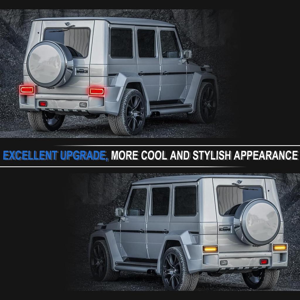 LED Smoked Lens Sequential Turn Signals and Tail Lights for W463 Flowing Set of 2 and for the and Includes Installation Instructions Japanese Hotimp®