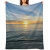 Stunning sunset on Cayo Costa State Park Throw Blanket Retros Thin Multi-Purpose Soft Blankets