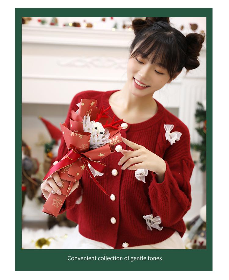 DIY Christmas Cartoon Doll Bouquet - Creative Handmade Gift for Girls and Best Friends