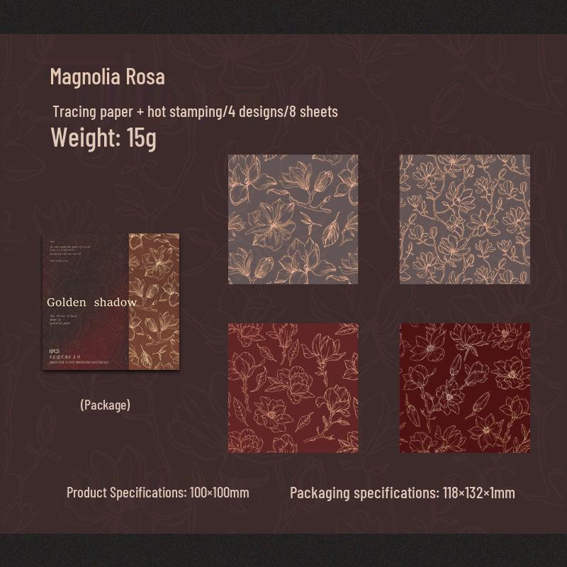 

Ketchup Girl Цветочный веллум Горячее тиснение Серия украшений для журнала