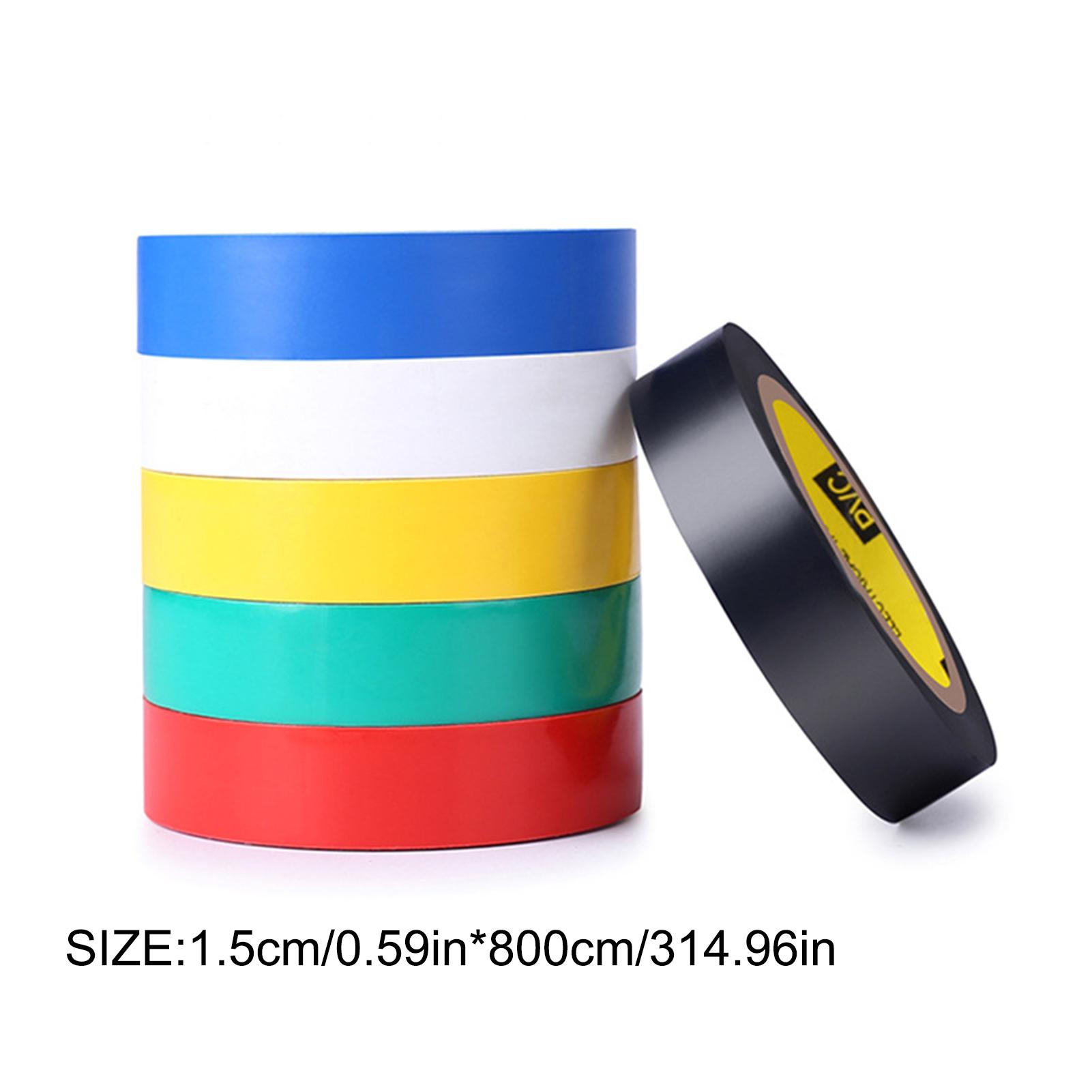 

6pcs Professional Electrical Tape 15*8MM Industrial Grade PVC Electrical Insulating Tape for Auto Electrical Protection