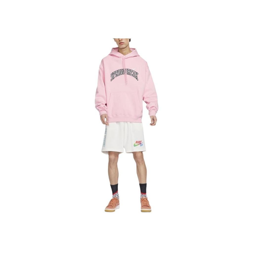 Nike Alphabet Print Loose Hoodie Unisex Tops Soft-Pink DV9051-690