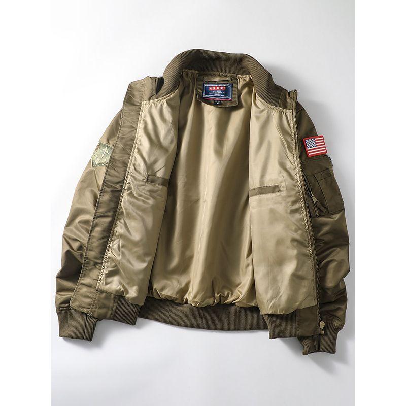 American vintage MA1 Bomber jacket Men's Spring and Autumn Function Baseball Uniform Foreign Trade Men's Stand Collar Cargo Outerwear