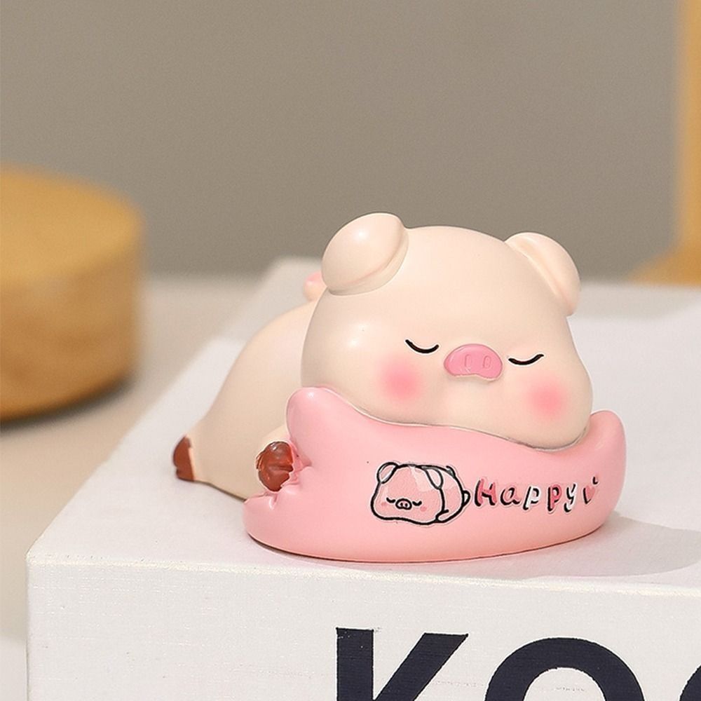 

Украшение центральной консоли автомобиля в виде свиньи, украшение для рабочего стола из смолы, украшения, аксессуары для салона автомобиля Pig