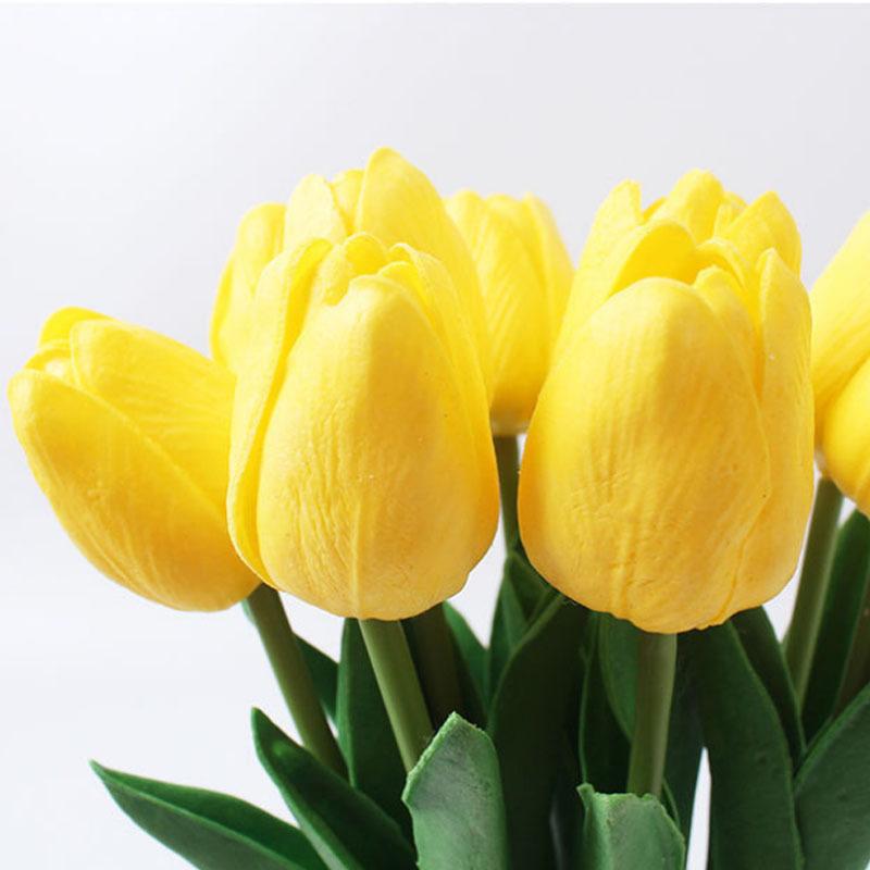 Pu Moisturizing Tulip Simulation Flower Fake Flower Wedding Party Home Decoration Flower Flower