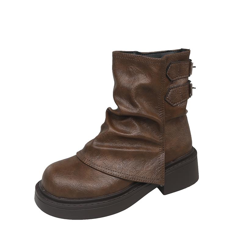 

Модные женские сапоги, сапоги-женская обувь 2024 года, ковбойские сапоги в стиле Лолита, осень, рок, ботильоны, женские, новые 2024 года, обувь женская, лодыжка в стиле Лолита, рок, осень 40 коричневый